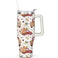 thumbnail image 2 of 40oz Fall Tumbler with Handle & Straw - Insulated Stainless Steel Travel Mug,Leakproof,Cup Holder Friendly,Dishwasher Safe,for Hot/Cold Drinks., 2 of 9