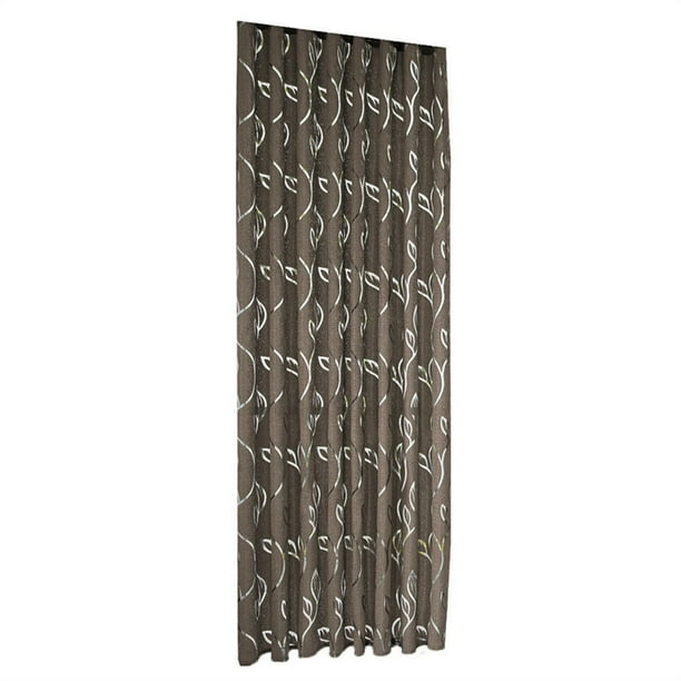 1 Uds. Cortina de ventana de puerta de tul con hojas de enredaderas, Panel transparente, cenefas de bufanda