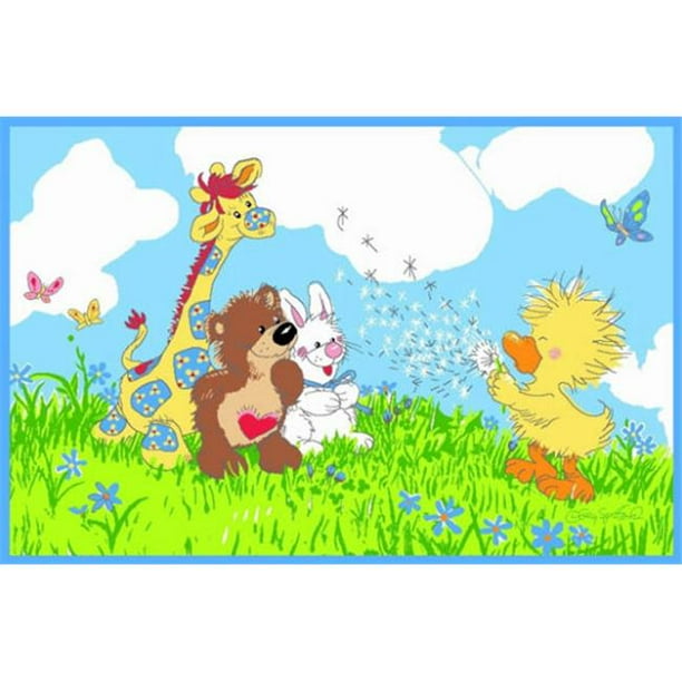 Fun Rugs Little Suzy S Zoo Witzy Makes A Wish 39 X 58 Rug Walmart Com Walmart Com