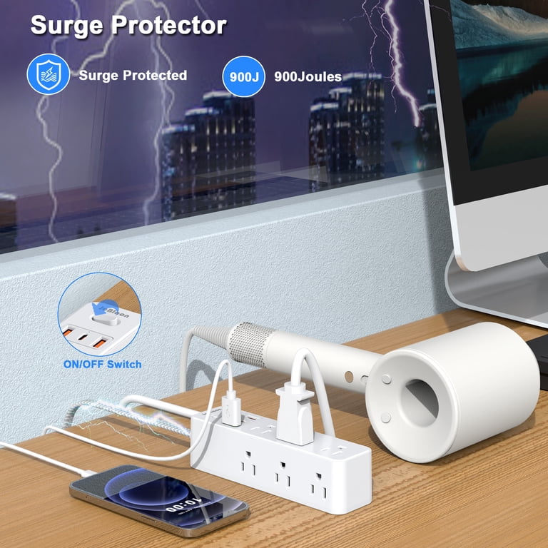JcBlaon 12-in-1 Power Strip with USB-C, 5 Ft photo 5