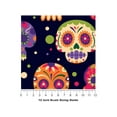 thumbnail image 4 of Rwraps Day of The Dead Sugar Skulls Gloss Vinyl Film Wrap 59in x 18ft Vinyl Vehicle Car Film Sheet, 4 of 9