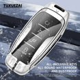 thumbnail image 3 of Zinc alloy+leather Car Key Case Cover For BYD Tang B 4 buttons Second Generation Dm Auto Protector Accessories, 3 of 9