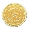 Hayes Publishing Gold Foil Embossed Seals, Award of Excellence