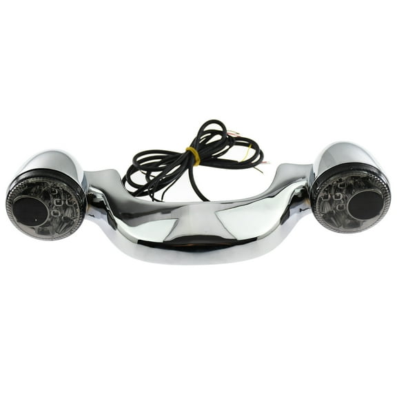 Rear Chrome Turn Signal Running Brake Bar Brake Light Fit For Harley FLHX FLHR