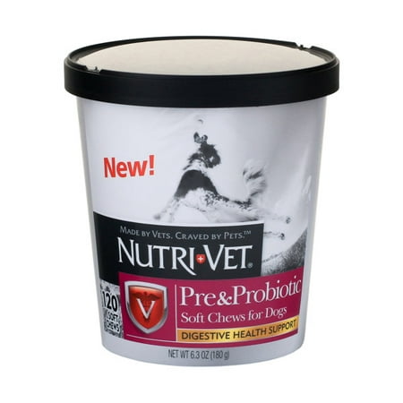 Nutri-Vet Pre and Probiotics Soft Chews 120ct (Vet's Best Seasonal Allergy Soft Chews)