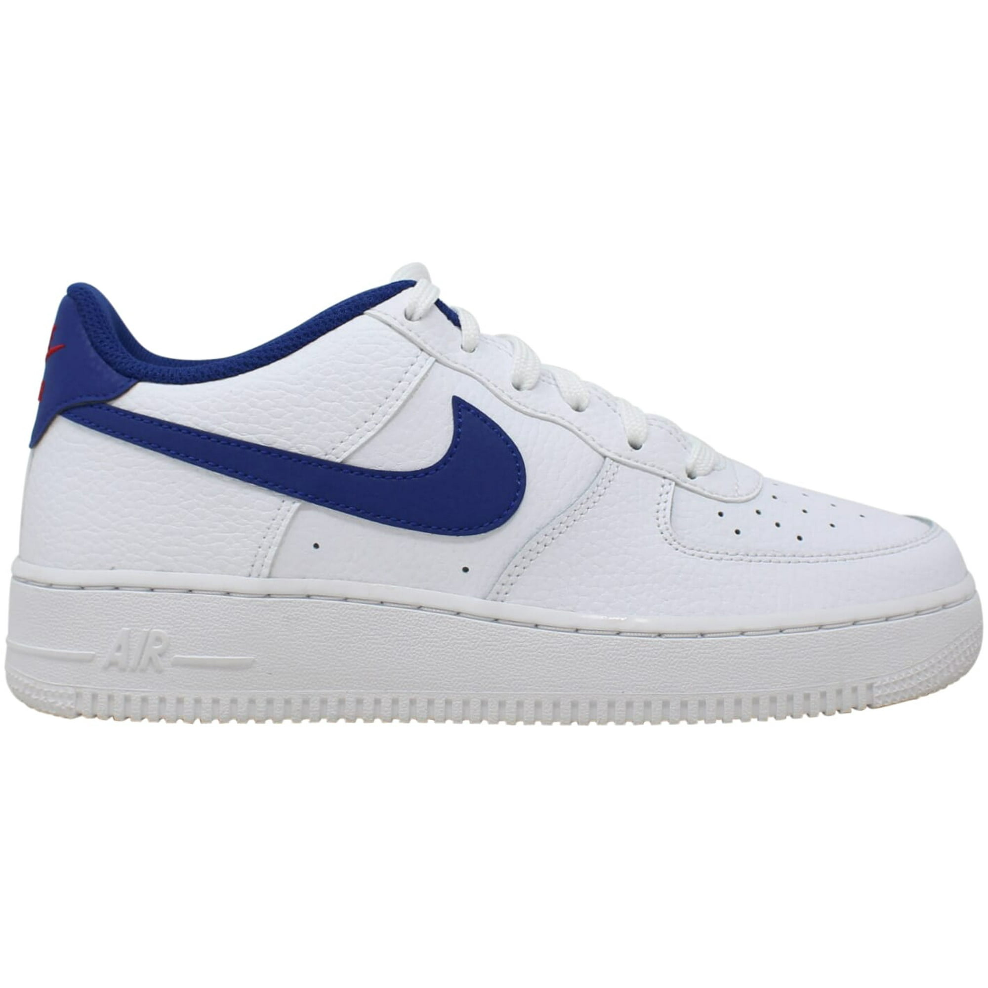 Nike Air Force 1 White Deep Royal Blue CT3839 101 Grade School Size 7Y Medium Walmart