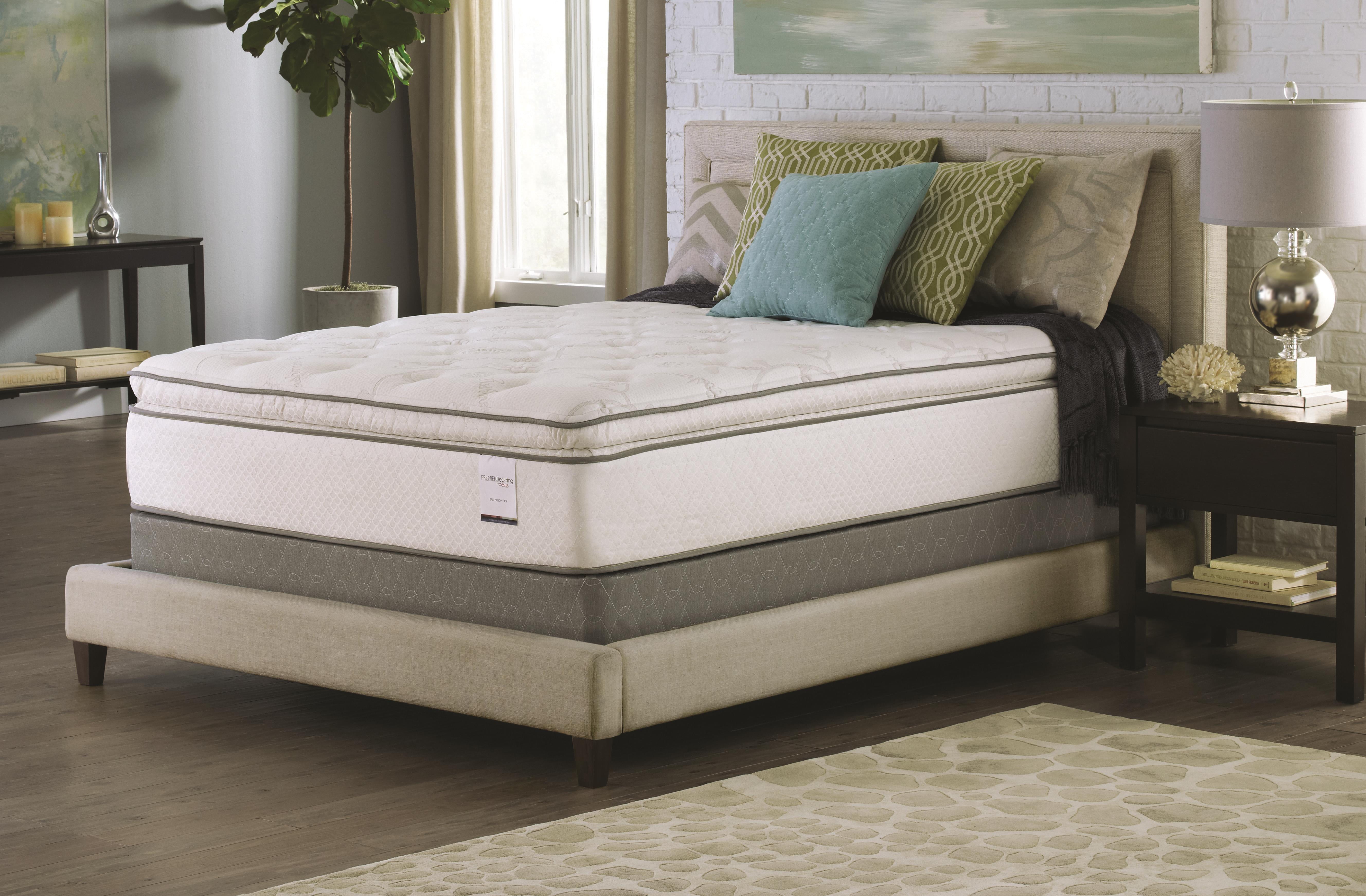 picture double bed with pillow top mattress