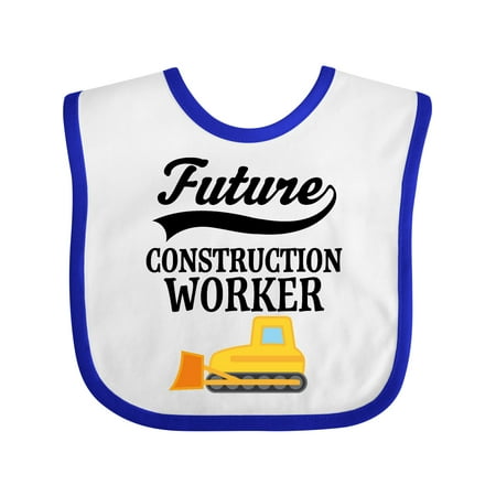 

Inktastic Construction Worker Boys Future Gift Baby Boy Bib