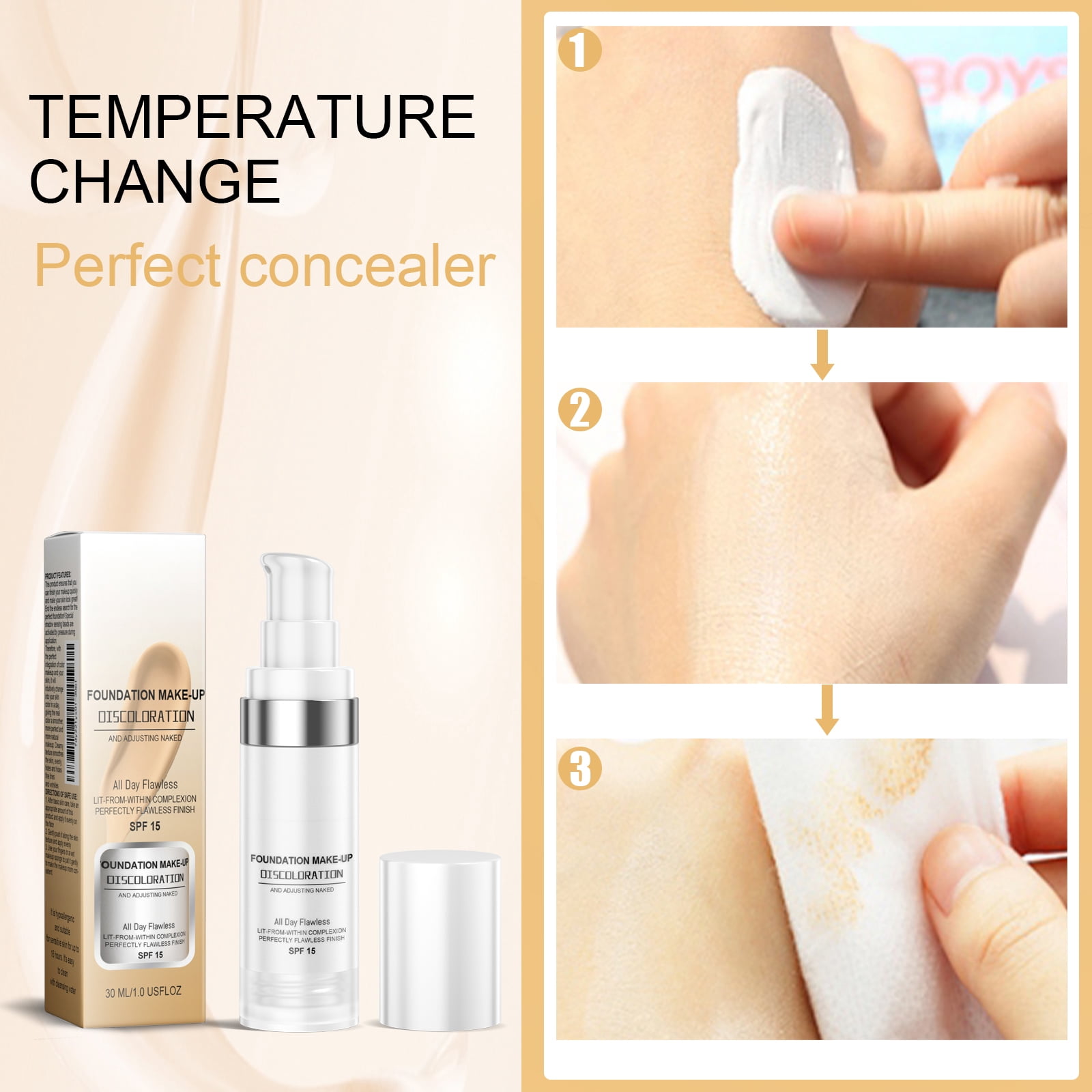 Alvantor Color Changing Foundation & Concealer 1fl.oz