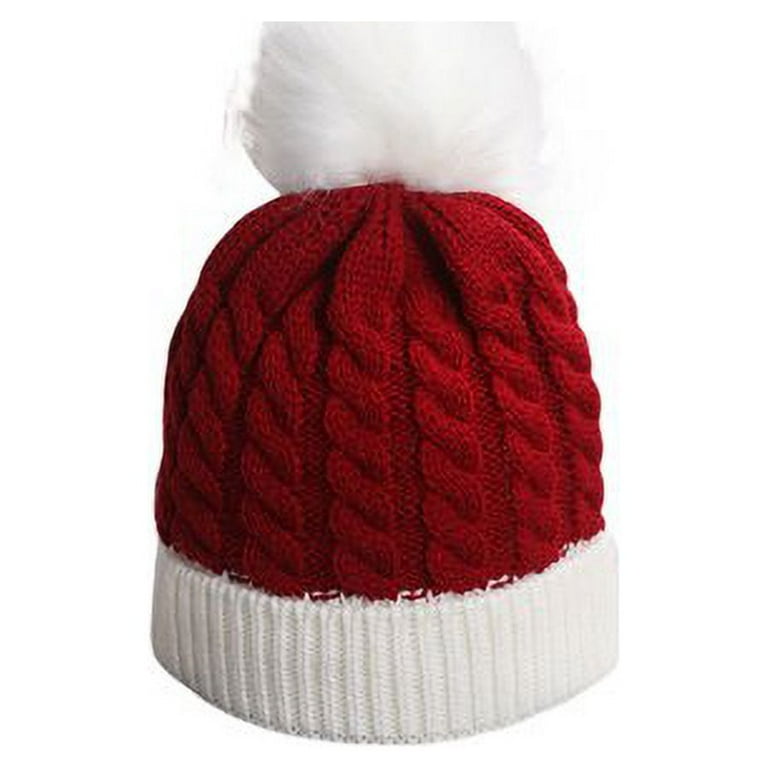 HESHENG Toddler Baby Boy Girls Christmas Beanie Cap Color Block