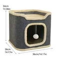 thumbnail image 4 of BotaniNest 1PC Winter Cat Bed Soft And Warm Suitable For Yard Or Indoor Use, 4 of 7