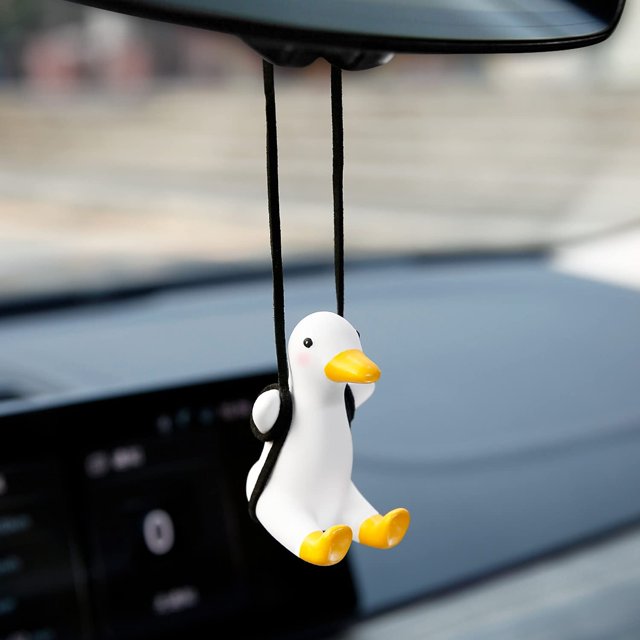 Colgante de pato oscilante ZHAOCHENG para coche adorno interior espejo retrovisor pato