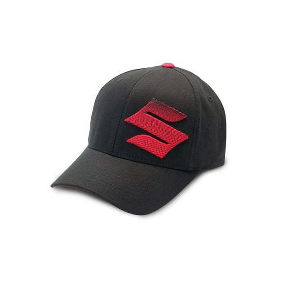 Suzuki Logo S Fade Baseball Hat Black/Red 990A0-17107