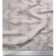 thumbnail image 1 of Soimoi Gray Cotton Duck Fabric Dot & Deer Animal Fabric Prints By Yard 42 Inch Wide, 1 of 3