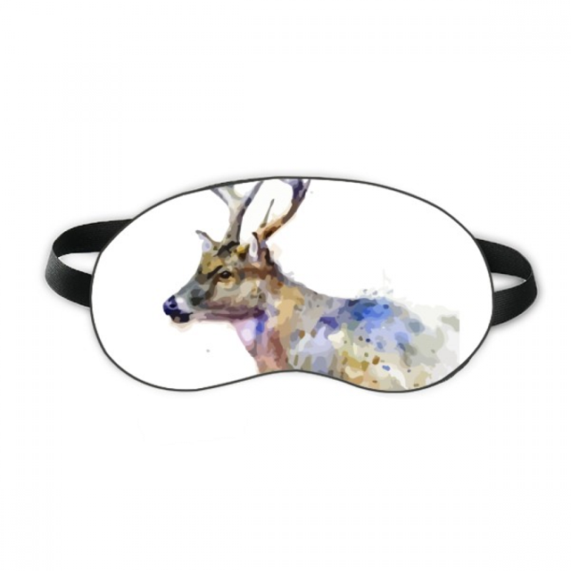 Reindeer Animal Artistic Effect Colourful Sleep Eye Shield Soft Night Blindfold Shade Cover
