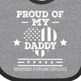 thumbnail image 4 of Inktastic Military Daddy Red Friday Deployed Boys or Girls Baby Bib, 4 of 4