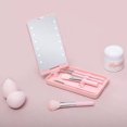 thumbnail image 4 of Makeup Brush Portable LED Makeup Mirror 360 Rotation Screen Makeup Mirror Lighting Makeup Mirror Women Gift Without Makeup Brush, 4 of 6