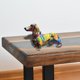 thumbnail image 4 of Estatuilla de Perro Salchicha Macarena Artesanías de Resina Colorido Amarillo, 4 of 8