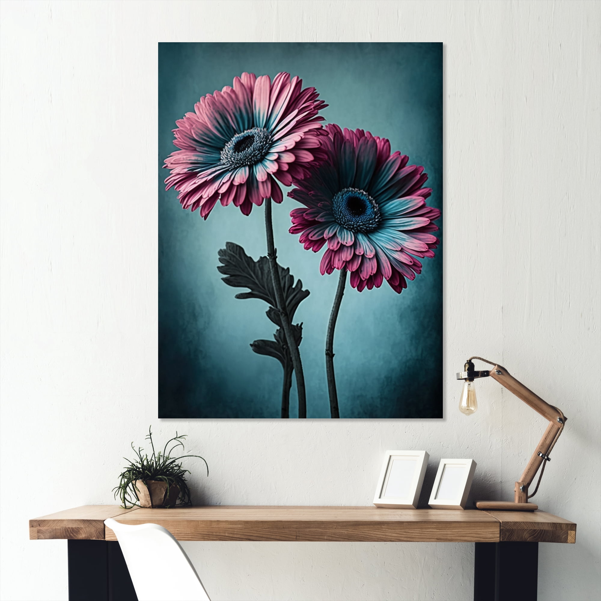 Designart Flower Gerbera II Canvas Wall Art