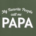 thumbnail image 5 of Wild Bobby My Favorite People Call Me PAPA Father's Day Men Premium Tri Blend Tee, Military Green, Medium, 5 of 5