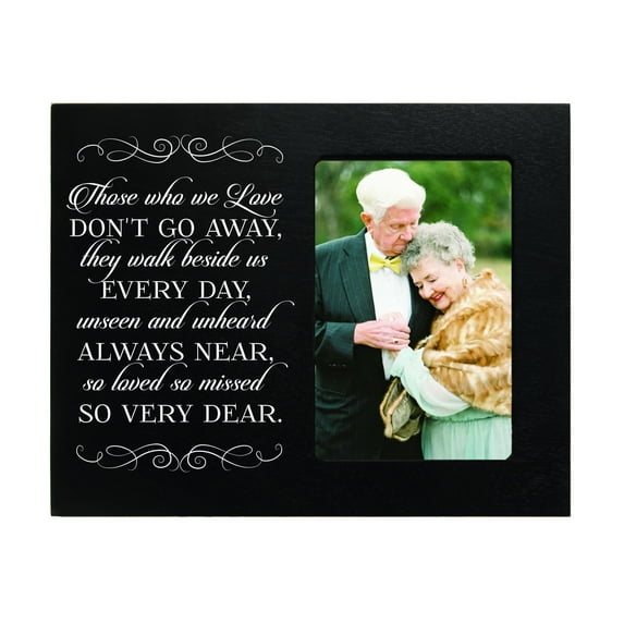 Wooden Memorial 8x10 Picture Frame holds 4x6 photo Those We Love