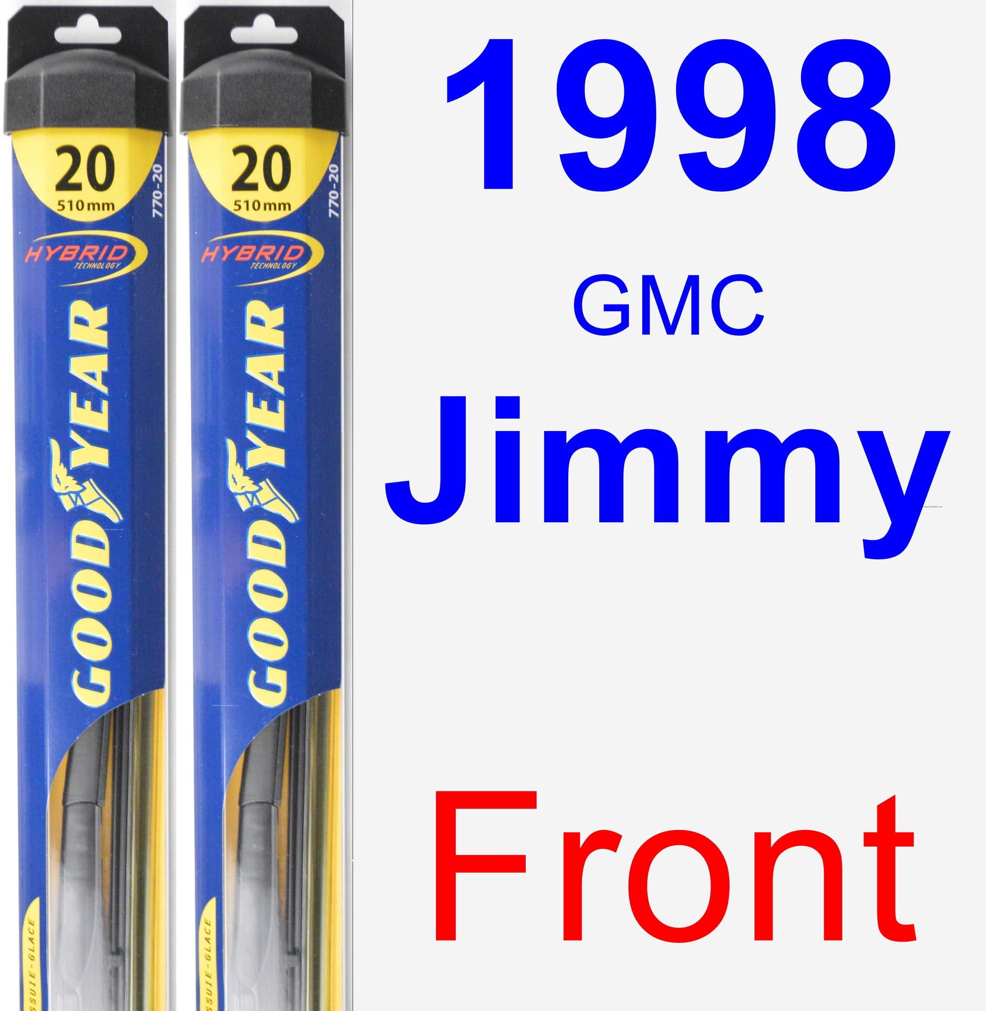 1998 GMC Jimmy Wiper Blade Set/Kit (Front) (2 Blades) - Hybrid 