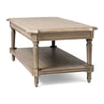 thumbnail image 5 of Maven Lane Pullman Traditional Wooden Coffee and Side Table Set, Antiqued Grey, 5 of 12