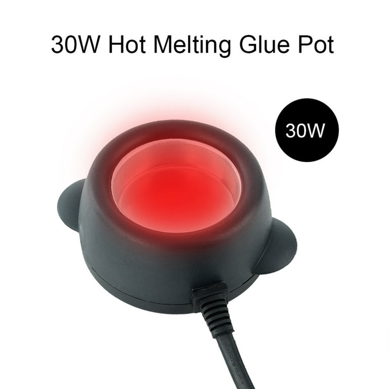NEX&CO Hot Glue Skillet for Crafting, 30W Mini Electric Hot Glue Melting  Pot for Glue Sticks Glue Pellets and Beads, 380 F Constant Temperature Hot