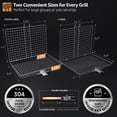 thumbnail image 5 of Sorbus Grill Basket 2-Pack Stainless Steel, Large Folding BBQ Baskets with Handles for Fish & Veggies, 5 of 5