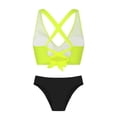 thumbnail image 5 of Women's High Waisted Bikini Sets Two Piece Swimsuit Tummy Control Bathing Suit V Neck Swimwear Swim Suit Yellow XL(XL), 5 of 6