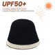 thumbnail image 4 of Sombrero de pescador plegable con circunferencia de 58-60 cm, sombrero de protección solar para mujer, sombrero de pescador sencillo a juego con colores, 4 of 5