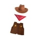 thumbnail image 4 of Conjunto de disfraz de vaquero para niños, juego de rol, sombrero de vaquero, chaleco y pañuelo para cumpleaños, 4 of 9