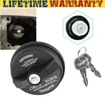 Jeep JK Rugged Ridge NonLocking Black Aluminum Gas Cap Door - Jeep