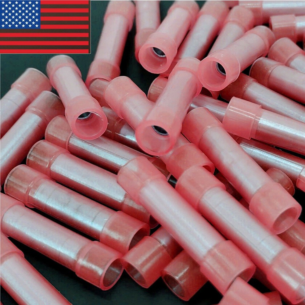 200 Pieces Spade Ring Electrical Splice Butt Connector 2610 Ga AWG Waterproof