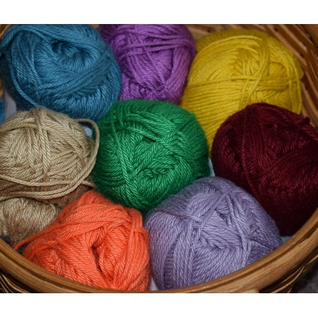 - LAMINATED POSTER Cotton Knitting Yarn Craft Crochet Cotton Yarn Poster Print 24 x 36