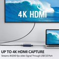 thumbnail image 4 of Tarjeta de captura dobestyou 4K gris HDMI USB 3.0 para streaming, 4 of 7