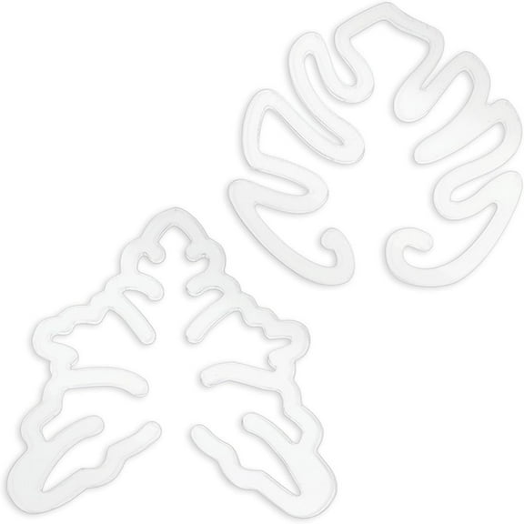 2PCS Monstera Grapple Monstera Leaf Plant Support Turtle Shell Bamboo Clamp Set Unique&Aesthetic Monstera Plant Support