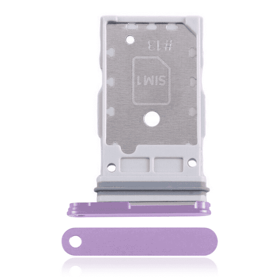 Replacement Single Sim Card Tray Compatible With Samsung Galaxy S24 5G / S24 Plus 5G (Cobalt Violet)