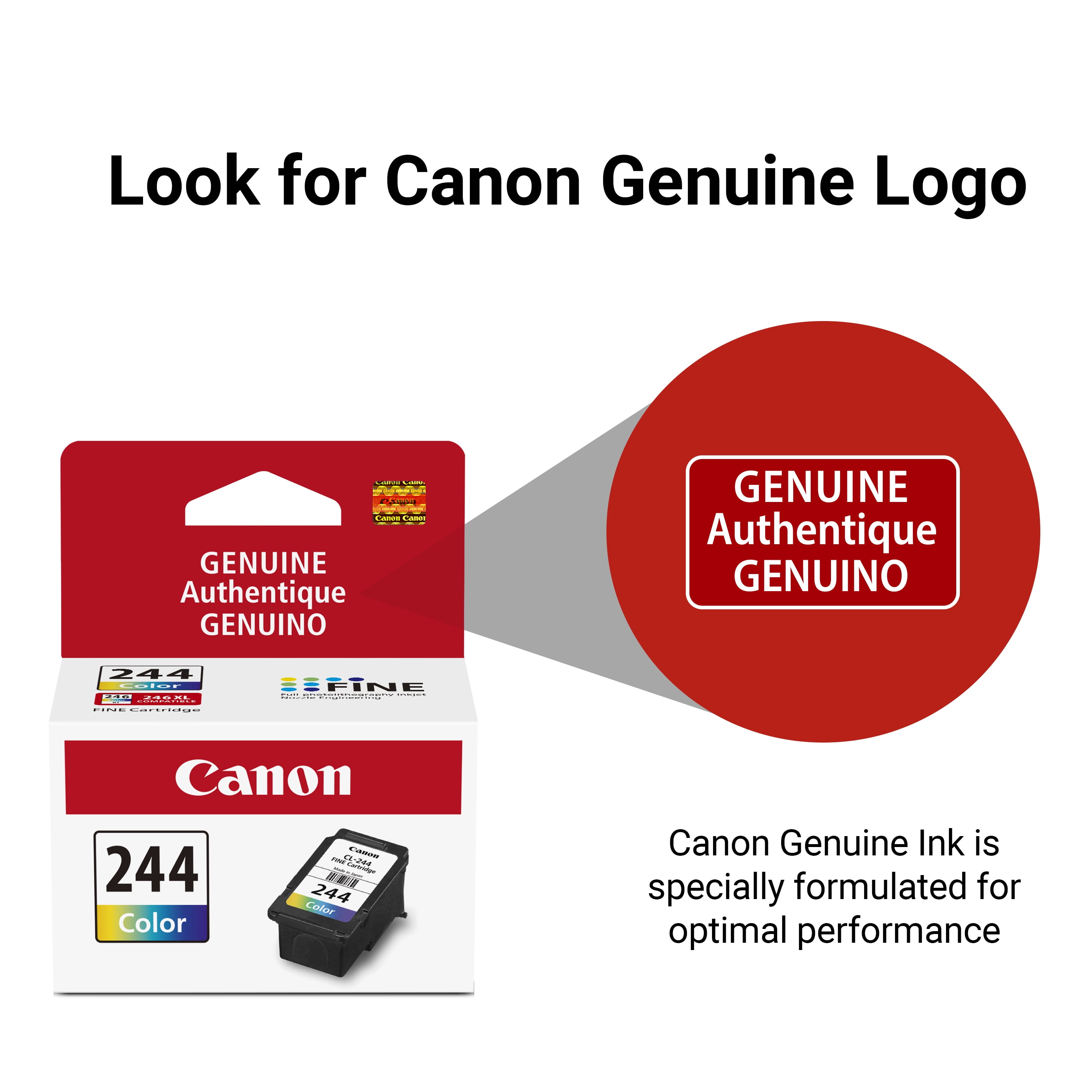 Canon CL-244 Compatible to MG2525, MG3020, TR4520/4522, TS202, TS302, TS3120/3122, TS3320/3322 Printers