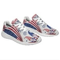 thumbnail image 6 of Patriotic Sneakers Gnomes Happy 4th Of July Print Shoes Lightweight Comfortable Running Shoes for Men Women White Size 7, 6 of 7