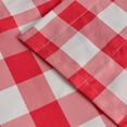 thumbnail image 5 of Buffalo Plaid Curtains Valances for Windows - Red and White Christmas Semi Sheer Checkered Rod Pocket Valance for Living Room, Farmhouse, Bedroom, 52 x 18 Inches Length, 1 Panel, 5 of 6