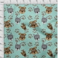 thumbnail image 4 of oneOone Cotton Poplin Twill Light Blue Fabric Dog Sewing Craft Projects Fabric Prints By Yard 56 Inch Wide, 4 of 4