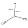 thumbnail image 2 of Uxcell Y Type 3 Way Hex Socket Wrench, 11mm 13mm 15mm Combination Repair Spanner Tool, 5.5-inch, 2 of 5