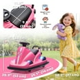 thumbnail image 3 of Qaba Auto Tamponneuse pour Enfants avec Rotation à 360°, Deux Moteurs, Musique, Rose, 3 of 10