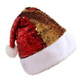 thumbnail image 1 of Qarigey Christmas Hat Caps Xmas Cosplay Props Double-sided Headwear Sequin for New Year Navidad Halloween Holiday Ornaments Sombreros Numero 3 Qarigey AP006405-03, 1 of 6