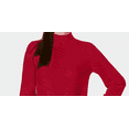 thumbnail image 2 of Charter Club Women's Mixed Stitch Mock Neck Sweater Red Size X-Large, 2 of 3