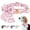 Pink, variant on Pet Artist Cute Floral Personalized Dog Collar with Big Bow Tie Pet Name ID Tag Engraved