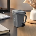 thumbnail image 5 of JHyouerji Ceramic Coffee Mug with Lid Spoon 3x5x2 Inch,Gray Mini Trash Can Shaped Waste Classification Tea Cup for Office Desk Home Daily Drinking, 5 of 6