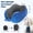 Blue(with Gift Box), variant on Blue Memory Foam Travel Neck Pillow with Accessories for Airplane Travel
