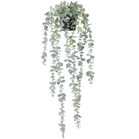 Artificial Hanging Plants Fake Eucalyptus Potted Plant for Wall Home Indoor Outdoor Shelf Decoration